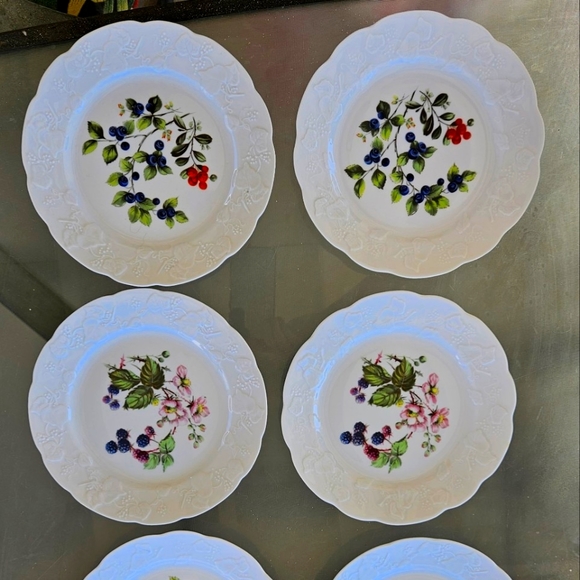 Dansk International France Dessert/Salad Plates Vintage Ivy, Berries & Vine - Picture 11 of 12